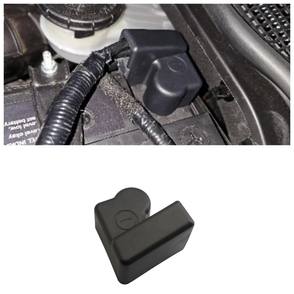 Kryt záporného pólu baterie pro Honda Civic X 10. generace 2016-2019, ABS, černý, odolný vůči plameni