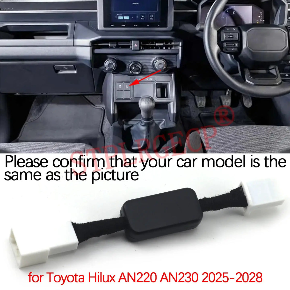 Automatic Stop Start Engine System Off Cable Plug and Play Eliminator for Toyota Hilux Ninth Generation AN220 AN230 2025-2028 by InterCyprus Trading Ltd