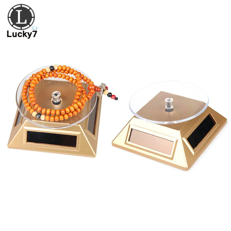 Solar-Powered 360 Rotating Jewelry Display Stand - 4 Colors