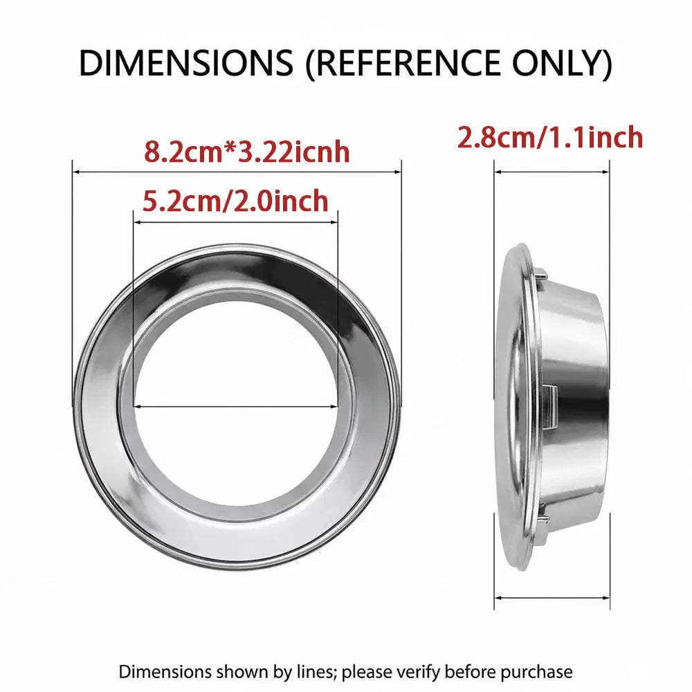 ABS Fog Lamp Bezel for Mini Cooper R50 R52 Convertible by InterCyprus Trading Ltd