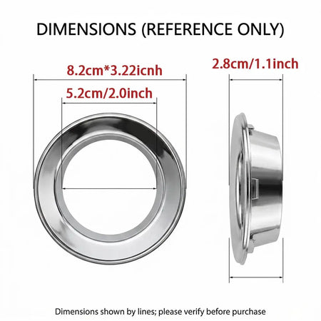 ABS Fog Lamp Bezel for Mini Cooper R50 R52 Convertible by InterCyprus Trading Ltd