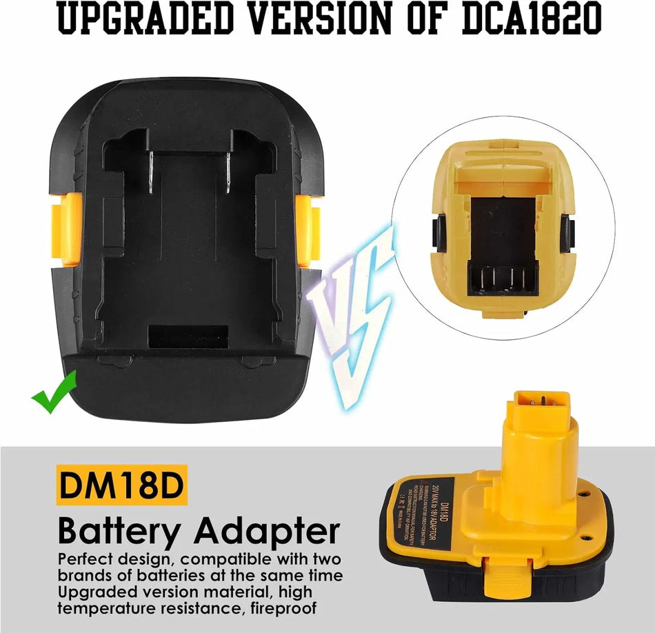 Adaptador Conversor de Bateria Para Ferramentas de Potência Li-Ion Para NiCd DM18D
