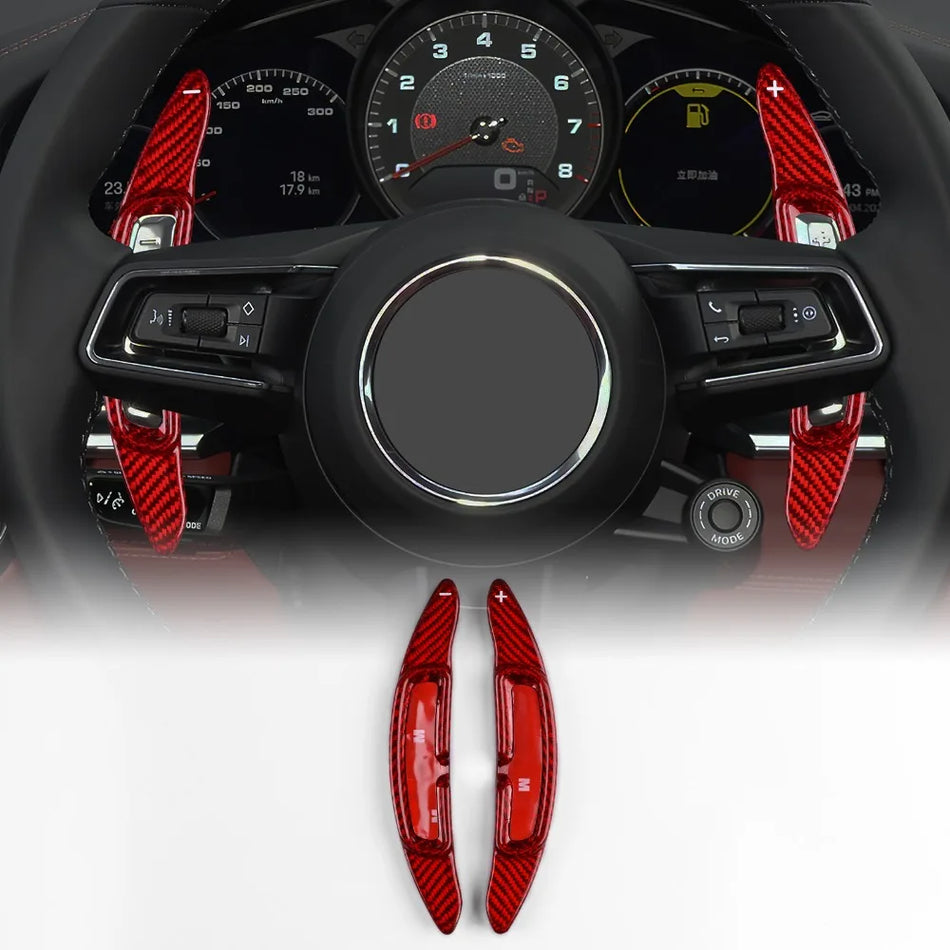 Carbon Fiber Shift Paddles for Porsche Panamera Macan 911 992 Taycan
