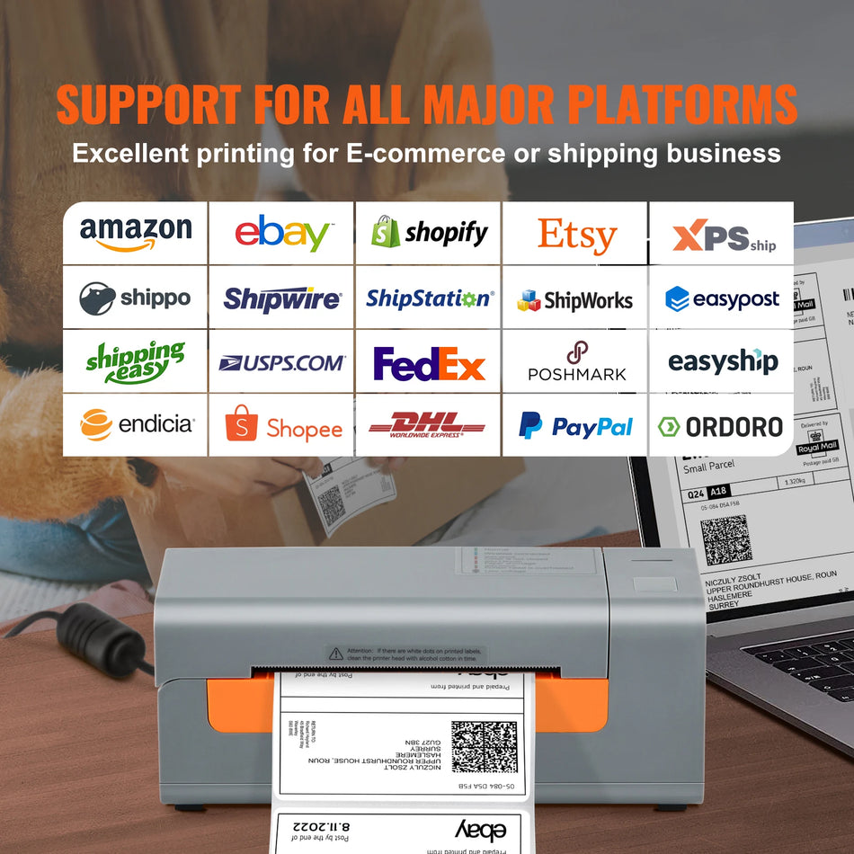 4x6 Thermal Label Printer Automatic Recognition