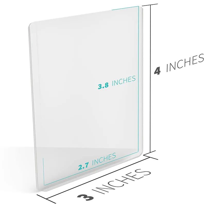 25 st kortfodral 3x4 PVC-skydd för kort