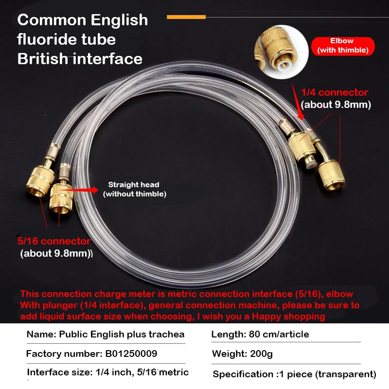 Air Conditioner Charging Pipe R22 R410 &ndash; Explosion Proof R410 80cm