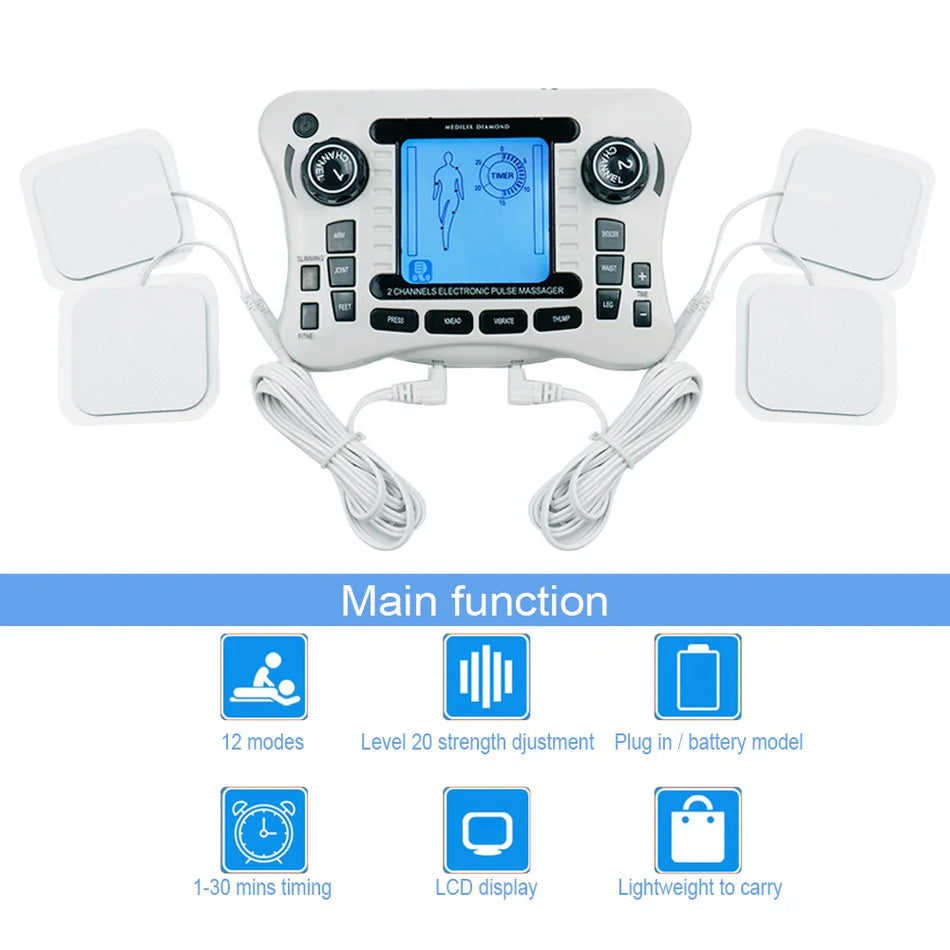 Μασάζ Αυχένα EMS με Ακουστικά Σημεία, Διεγέρτης Μυών για Φυσικοθεραπεία