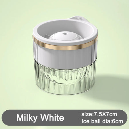 Ice Ball Mold &ndash; Eco Friendly Silicone Ice Ball Maker BIG WHITE