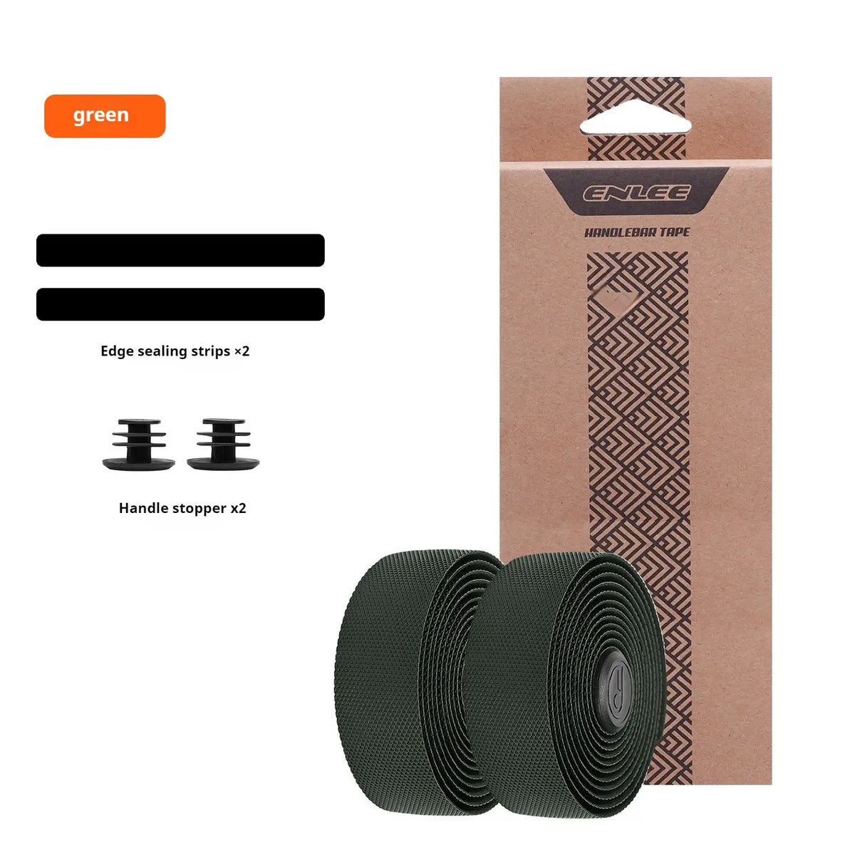 ENLEE Bicycle Handlebar Straps Road Bike Handlebar Wraps Ultra-Lightweight Non-Slip Wear-Resistant Essential For Cycling by InterCyprus Trading Ltd