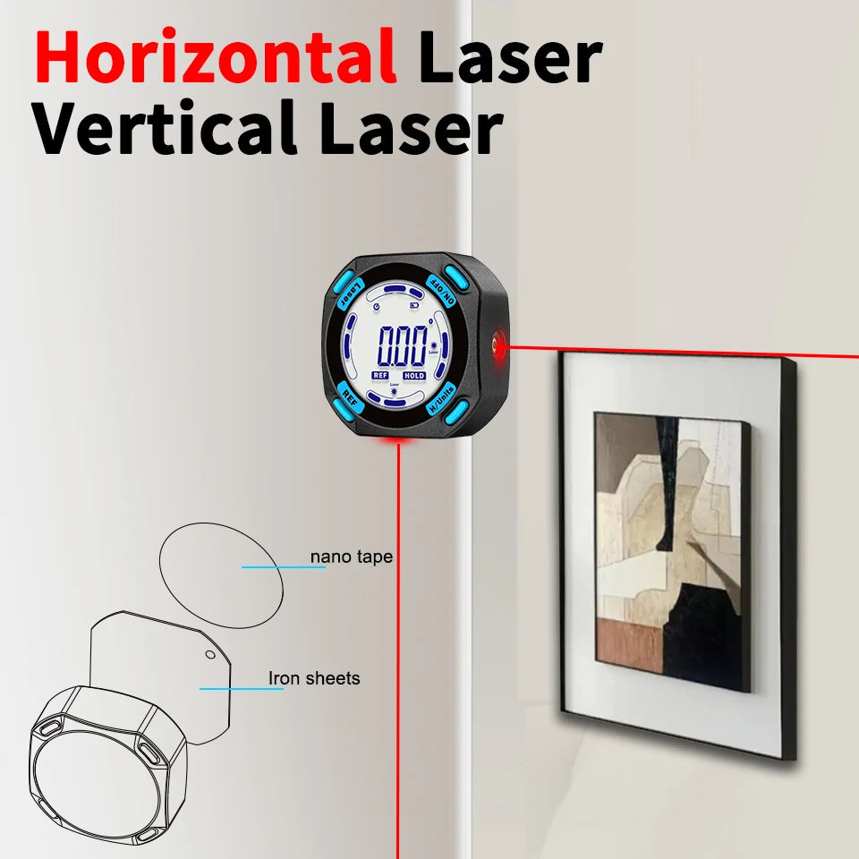Aicevoos High Precision Digital Angle Gauge with Magnetic Sides