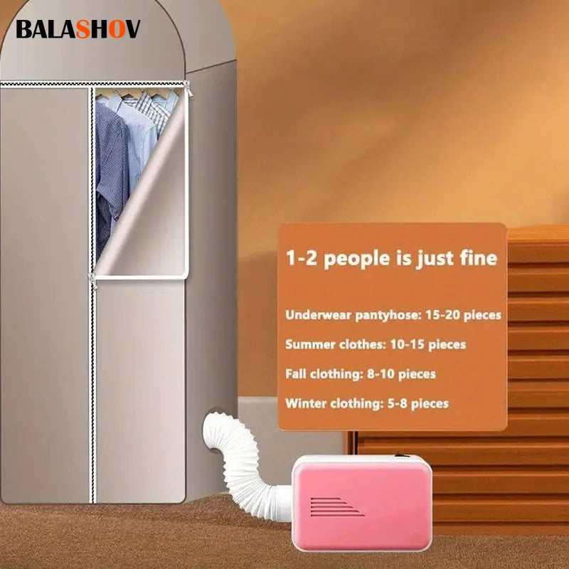 Balashov Compact Quick Clothes Dryer 501W USB Dehumidify
