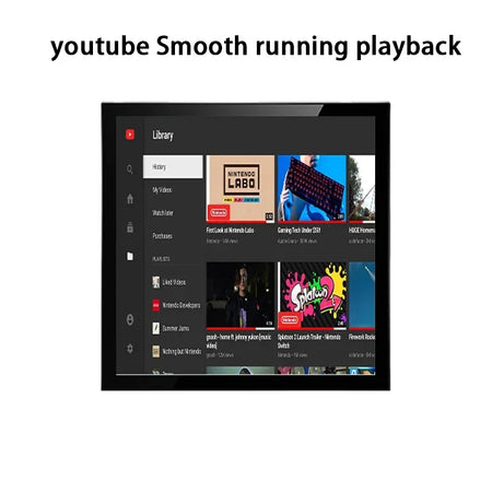 Smart Home Bluetooth Touch Wall Amplifier with Android 10 and Mini Screen