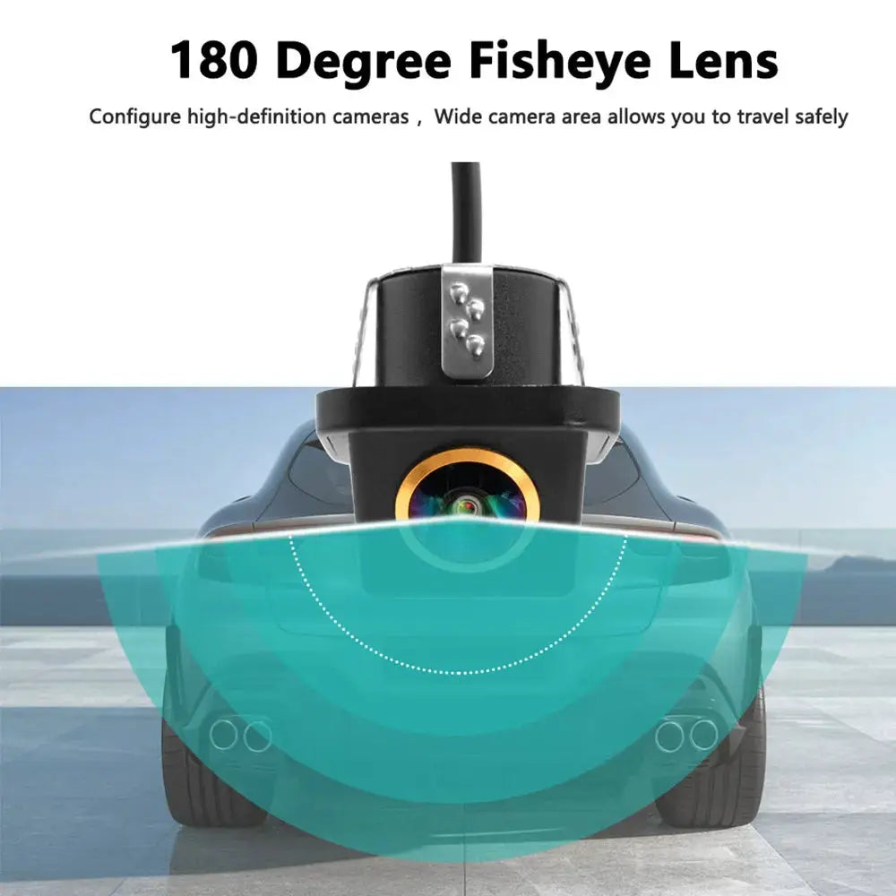 2K AHD 1080P Car Rear View Camera 180 Degree Fisheye Lens, Switchable CVBS/AHD, Front/Rear View & Parking Guide Line Control by InterCyprus Trading Ltd