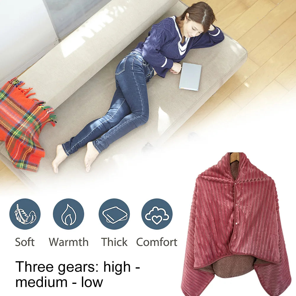 USB Electric Blanket Wearable &ndash; Three Heat Settings