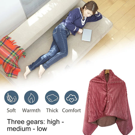 USB Electric Blanket Wearable &ndash; Three Heat Settings