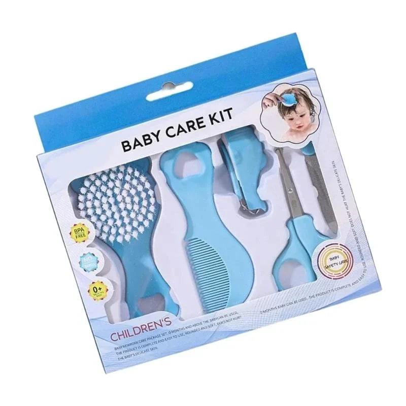 Infant Comb 5 Piece Bristle Soft Grooming Set &ndash; Gentle Hair Care for Babies