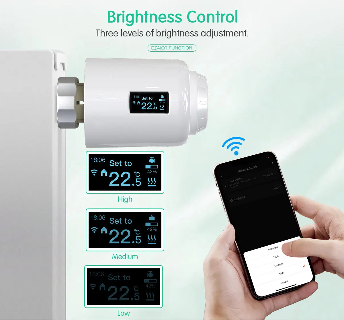 TRV Tuya Radiator Actuator Valve &ndash; Bluetooth Thermostat