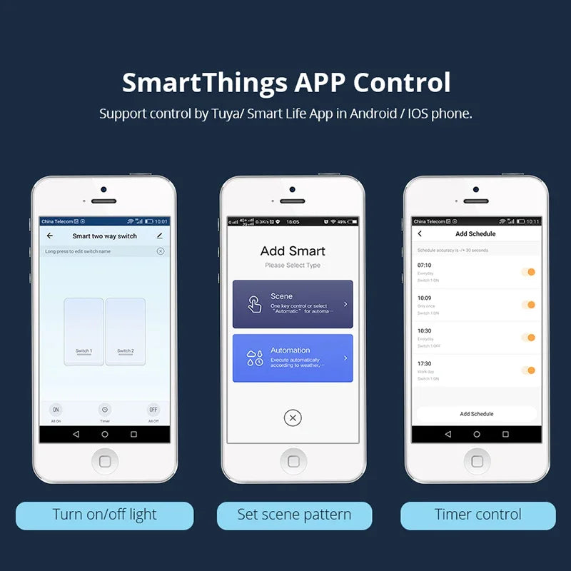 Tuya ZigBee Switch Without Neutral Wire &ndash; Touch Sticker