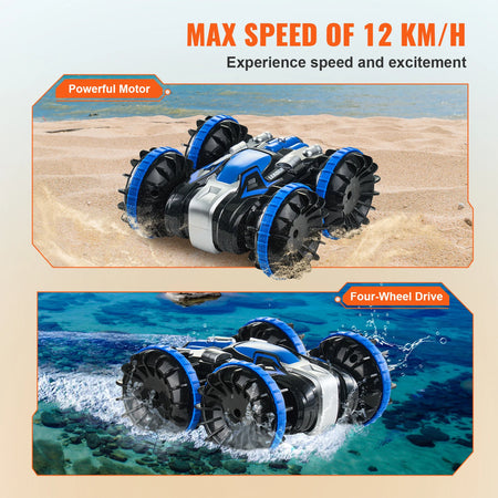 SucceBuy Amphibious RC Car Boat - 360 Degree Rotating Stunt