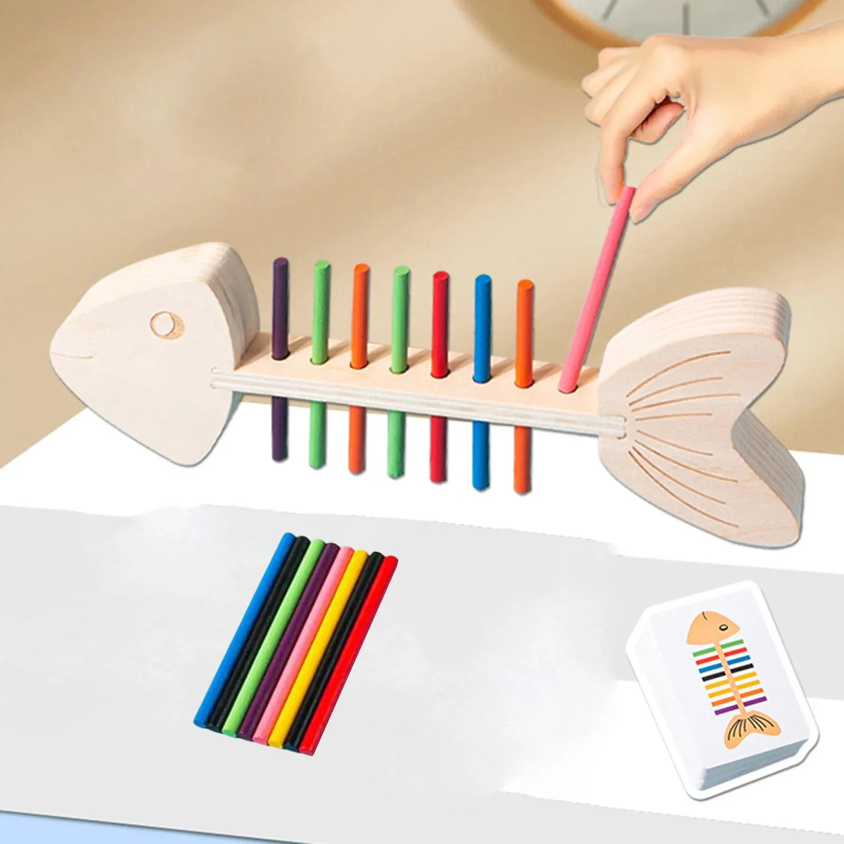 Color Matching Educational Montessori Toy for Kids Aged 3+ - Enhance Hand-Eye Coordination &amp; Cognitive Development