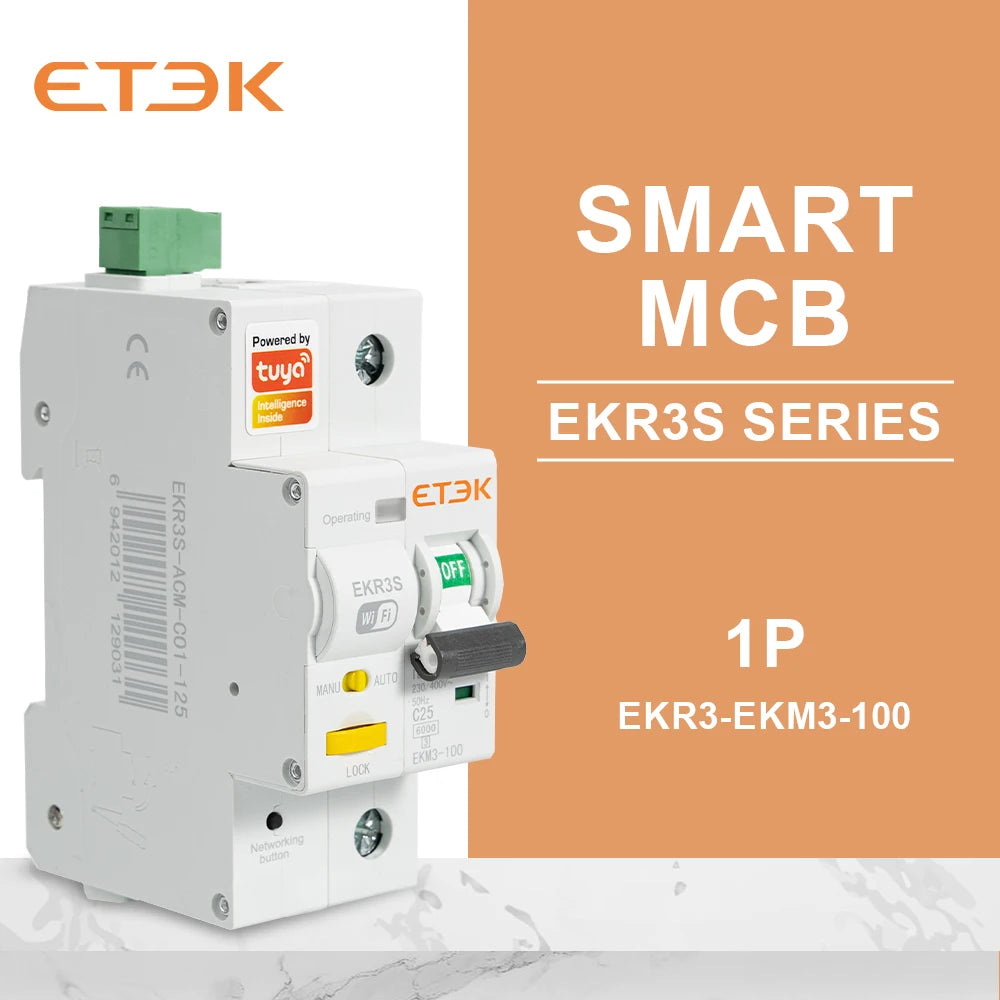ETEK Smart Miniature Circuit Breaker with Metering - EKR3S