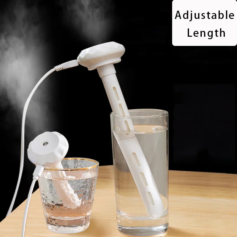 USB Mini Ultrasonic Air Humidifier LED Lamp &ndash; Ultra Quiet