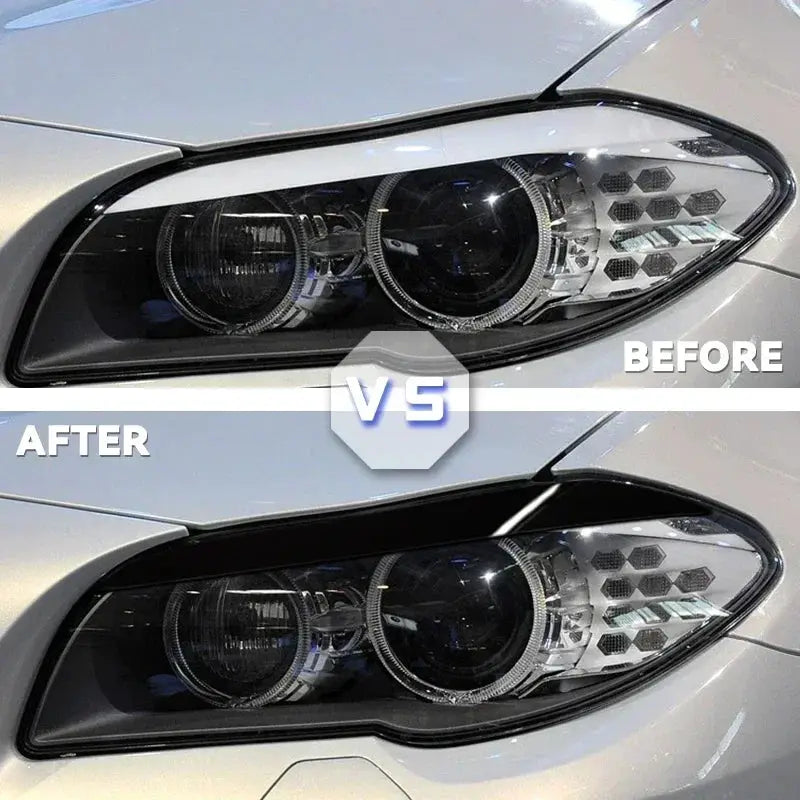 Carbon Fiber Headlights Eyebrows Eyelids For BMW 5 Series F10 F11 2011-2014 Front Headlamp Eyebrows Trim Car styling by InterCyprus Trading Ltd