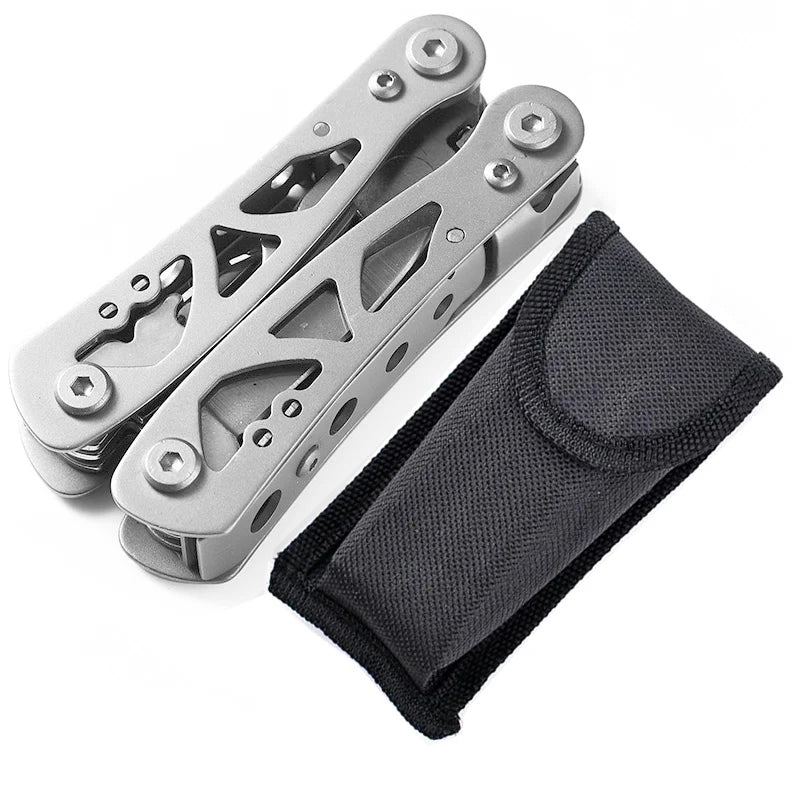 Pocket Mini Multitool Pliers with Knife and Screwdrivers Sliver-S