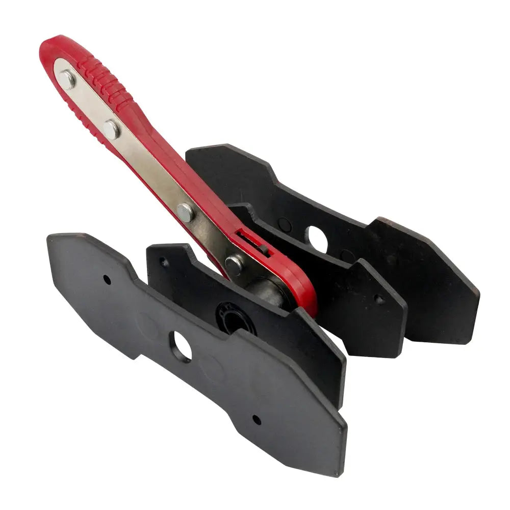 Car Brake Caliper Press Tool 360 Degree Swing Ratchet Wrench Disc Brake Caliper Piston Spreader with 2 extra pcs Steel Plates by InterCyprus Trading Ltd