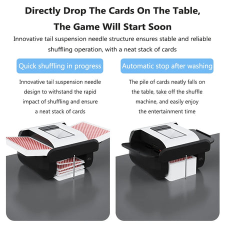2000mAh Automatic Card Shuffler &ndash; Ultra-Long Battery Life