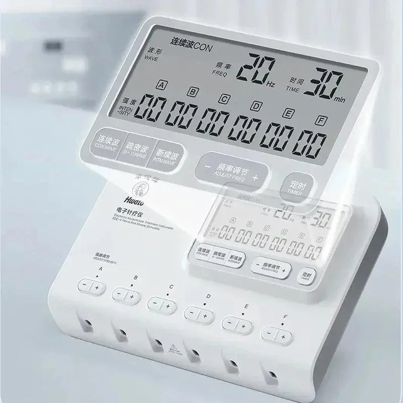 Vilnason 6-Channel EMS TENS Acupuncture &ndash; Six Outputs