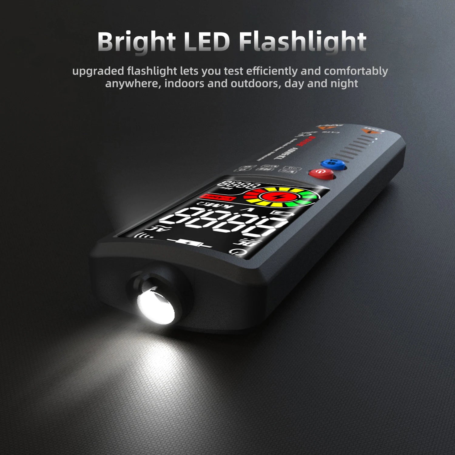 BSIDE LCD Voltage Detector &ndash; Non-Contact Voltage Testing with Sound and LED Alert