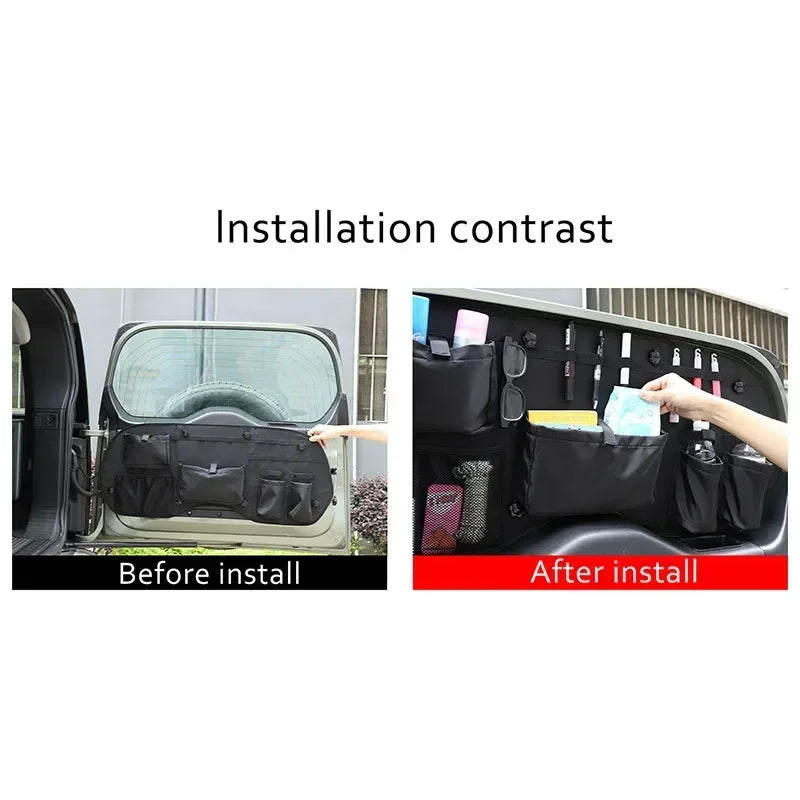 Oxford Cloth Musta Pagasiruumi Ukse Aknakorrastaja Defender 110