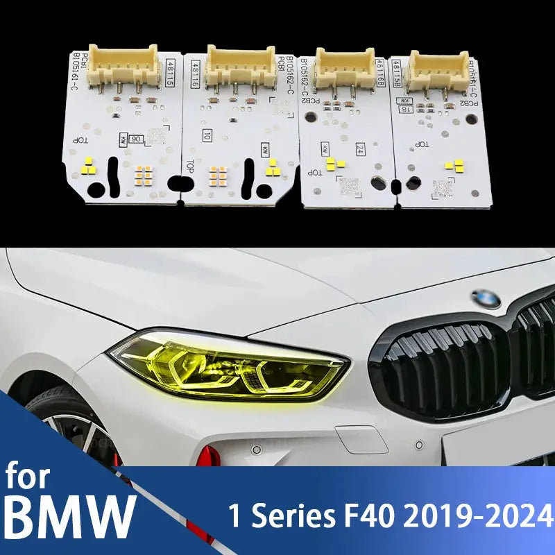 LED Headlight Daylight Led Chips for BMW 1 Series F40 116i 118i 120i 128ti M135i 116d 118d 120d 2019-2024 Lemon Yellow DRL Board by InterCyprus Trading Ltd