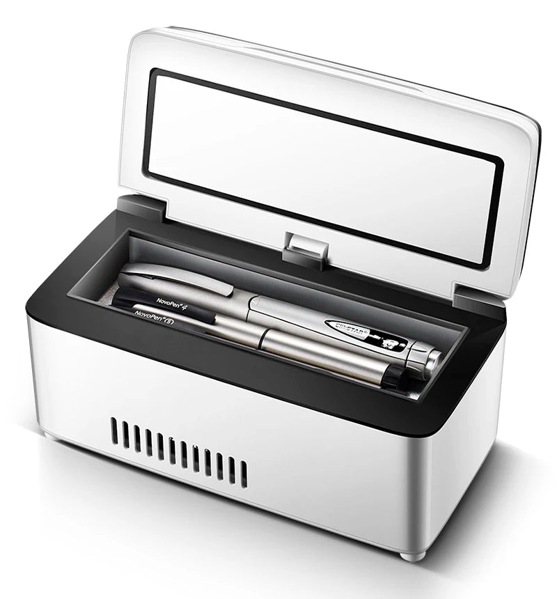 13600mAh High Power Mini Refrigerator for Insulin and Medication | USB Charging | 0-18&deg;C white