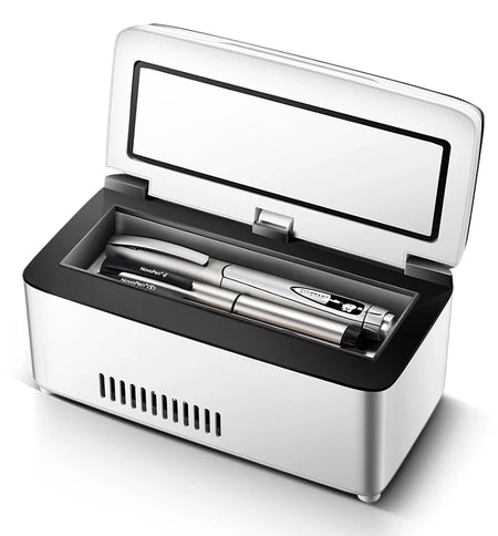 13600mAh High Power Mini Refrigerator for Insulin and Medication | USB Charging | 0-18&deg;C white
