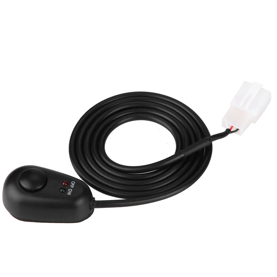 Comutator cu Buton Pus de 12V cu Luminile Indicator LED, Formă de Picătură de Apă, ABS