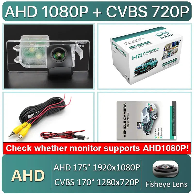 AHD 1080P Trajectory Car Reverse Backup Rear View Camera For VW Tiguan L Teramont Golf 8 Phideon Touareg Sharan Passat Variat B8 by InterCyprus Trading Ltd