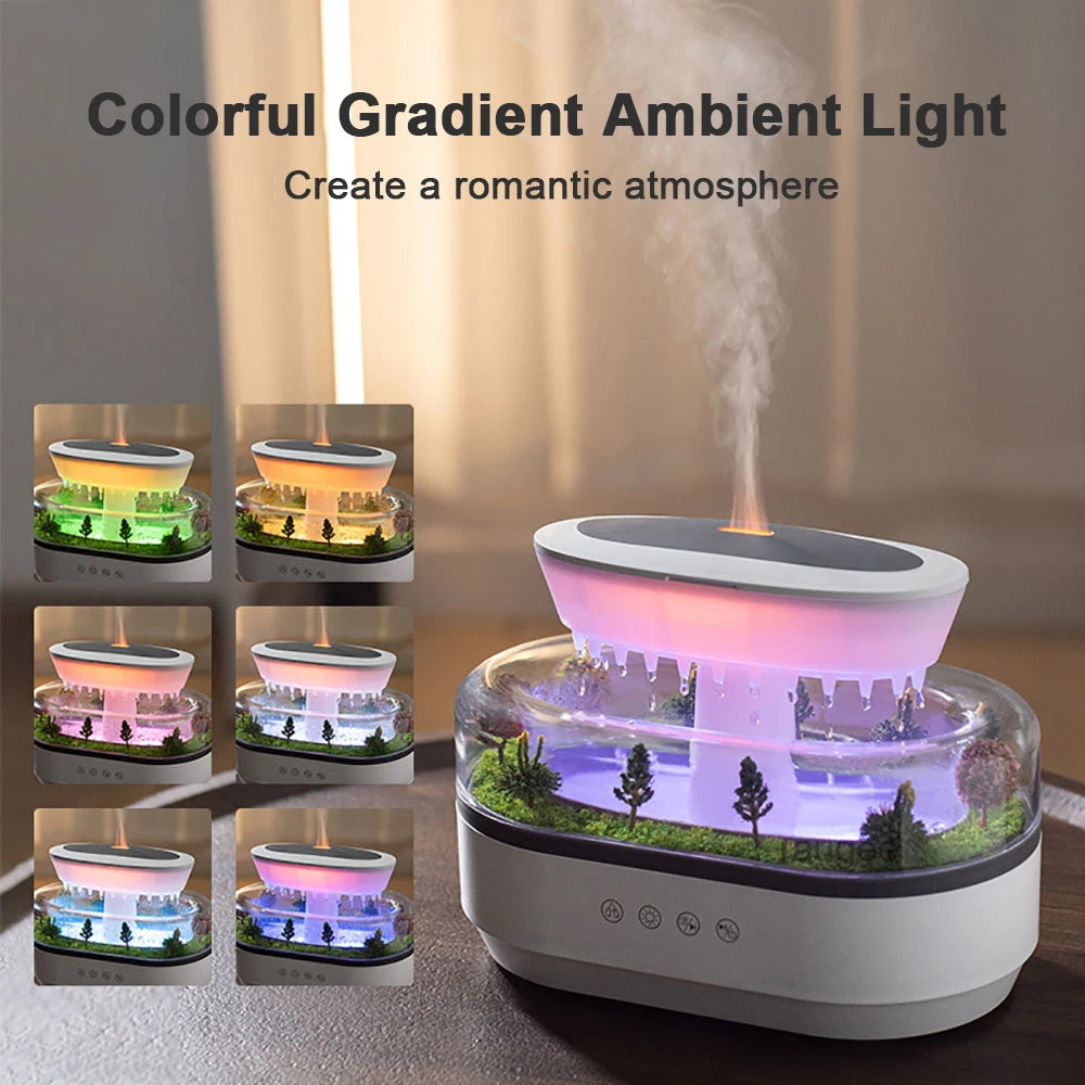 Raindrop Aroma Humidifier Diffuser &ndash; Soft Night Light