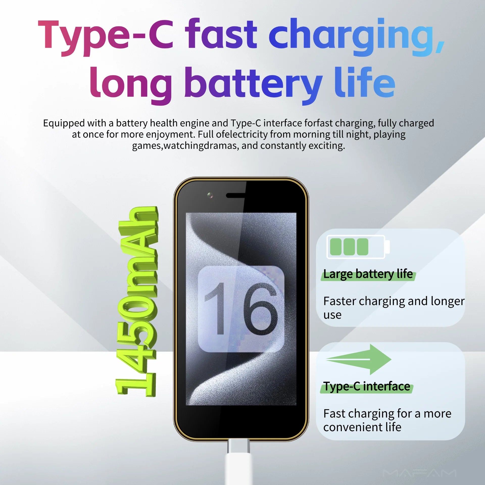 3G WCDMA Mini Smart Phone For Kids &ndash; Compact 3.0 Inch LCD