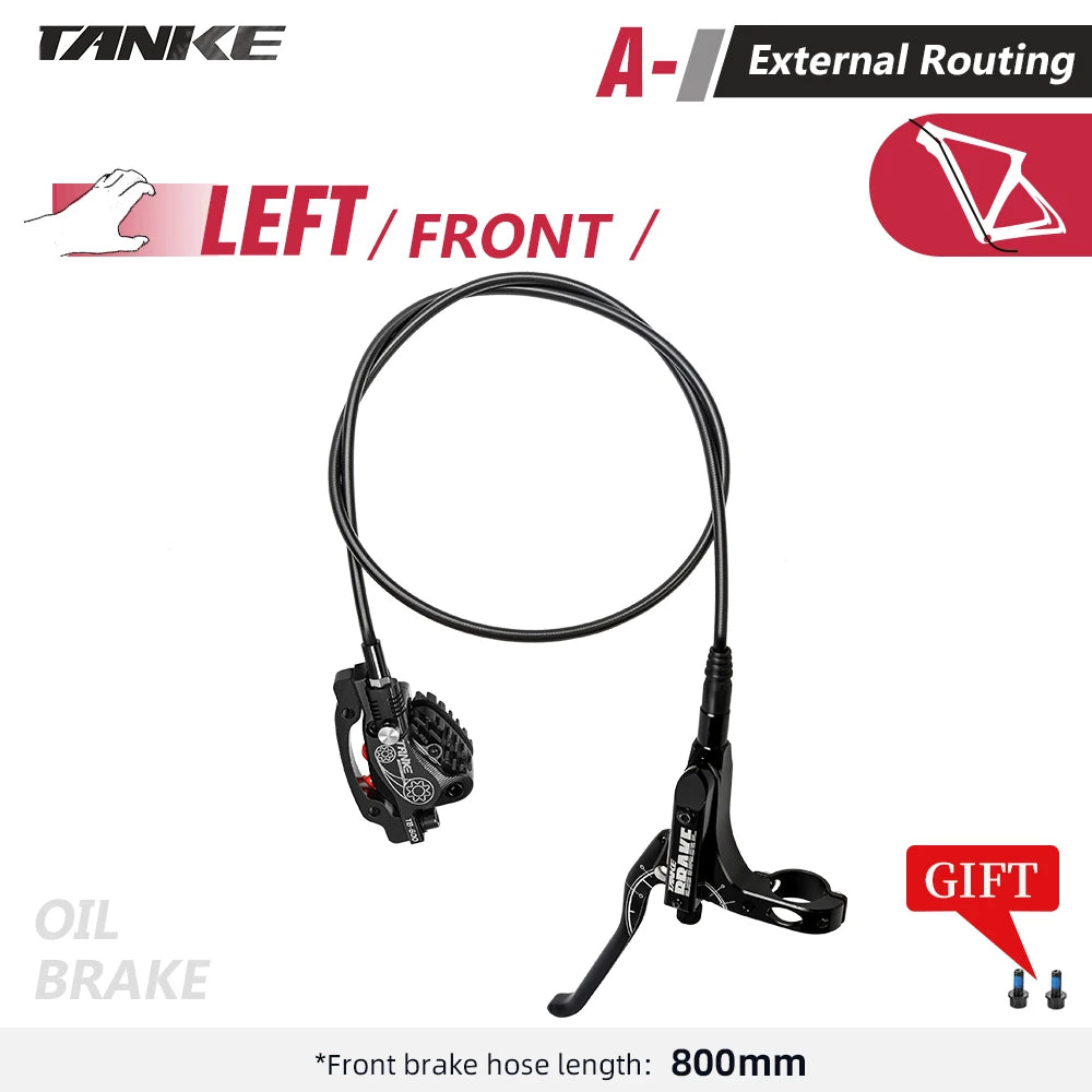 TANKE MTB TB-600 &ndash; 4-Piston Hydraulic Disc Brake With 160mm Rotor Black LF