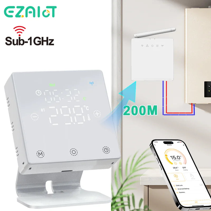 WiFi Thermostat For Gas Boiler - Google Home Ready