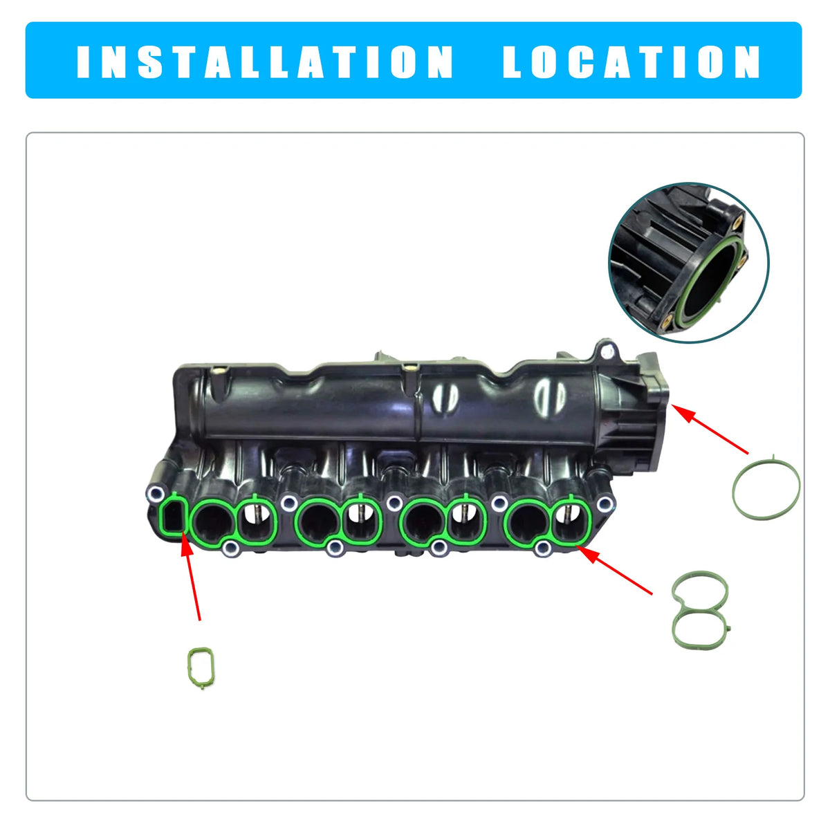 Swirl Flap Repair Kit With Gasket For Opel Vauxhall 2.0 CDTI by InterCyprus Trading Ltd