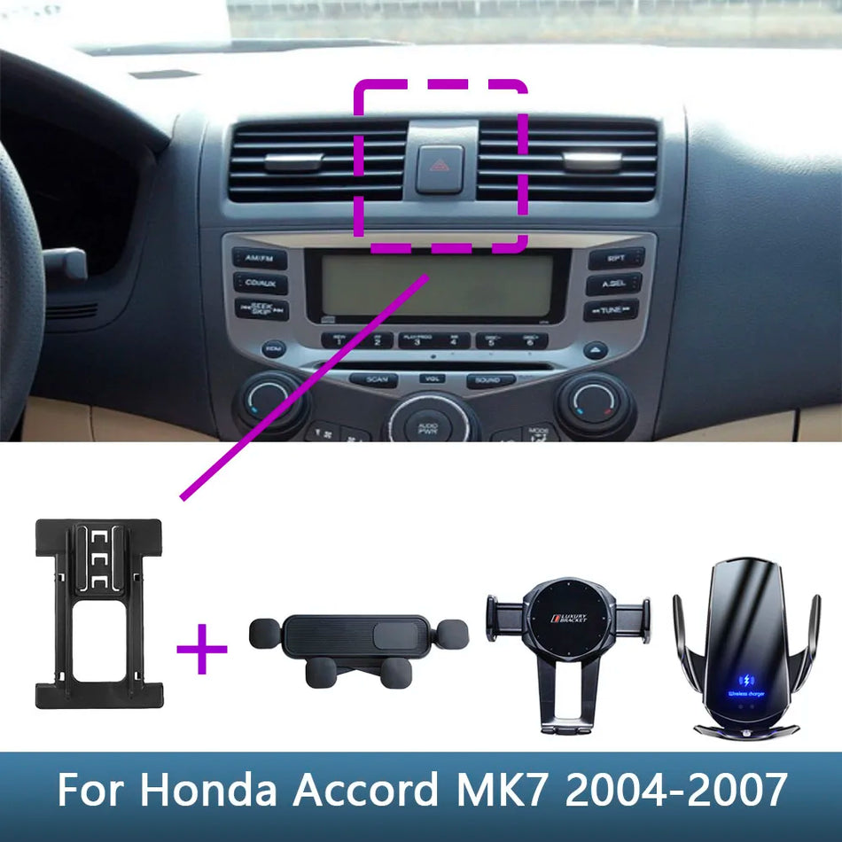 Honda Accord MK7 Biltelefonhållare Bas Med Trådlös Laddning