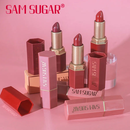 SAM SUGAR Velvet Matte Lipstick with Pearlescent Glitter