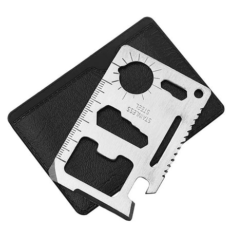 Outdoor Multifunction Pocket Tools Camping Hiking Hunting EDC Survival Tool Stainless Steel Knife Opener Lifesaving Card Default Title
