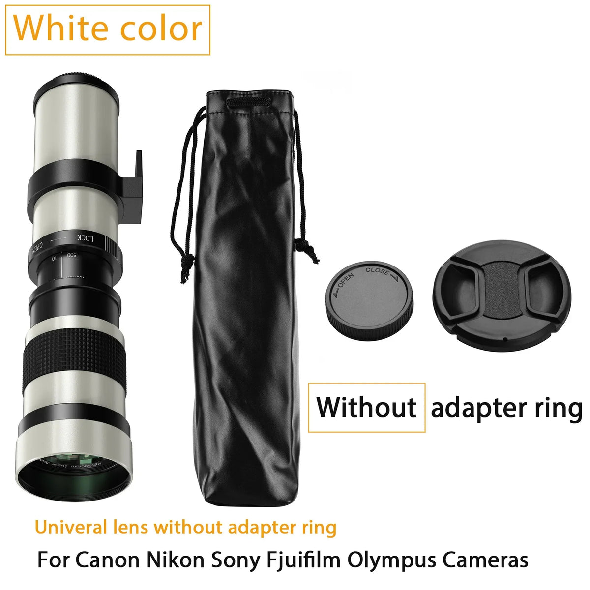 Lightdow Telephoto Lens 420-800mm f 8.3 &ndash; Super Telephoto Zoom for DSLR Cameras Lens only 02