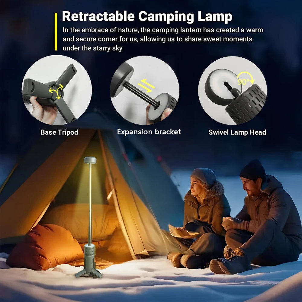 Upgraded Camping LED Telescopic Flashlight &ndash; Versatile Portable Lantern