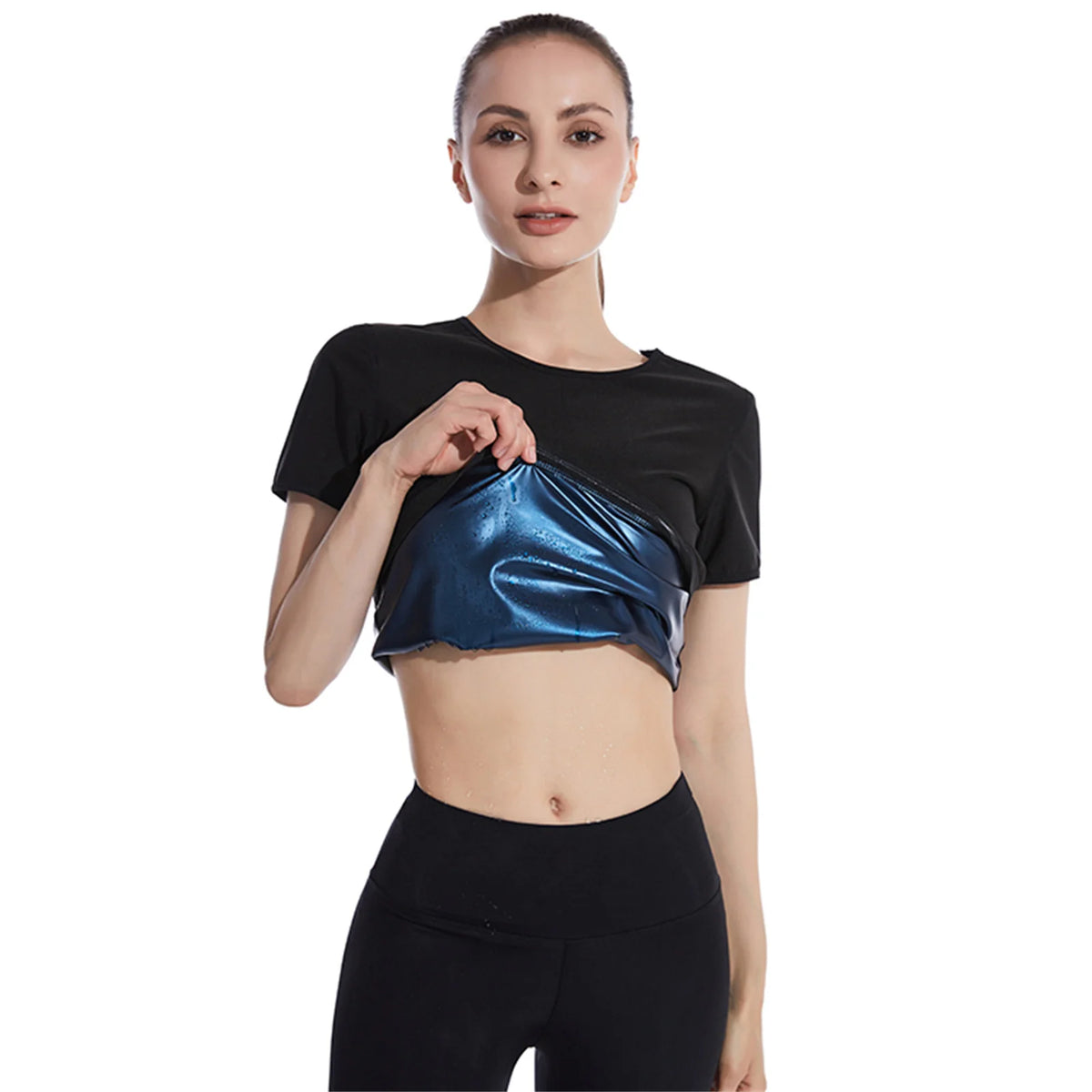 Womens Sauna Sweat Weight Loss Top - Moisture Wicking