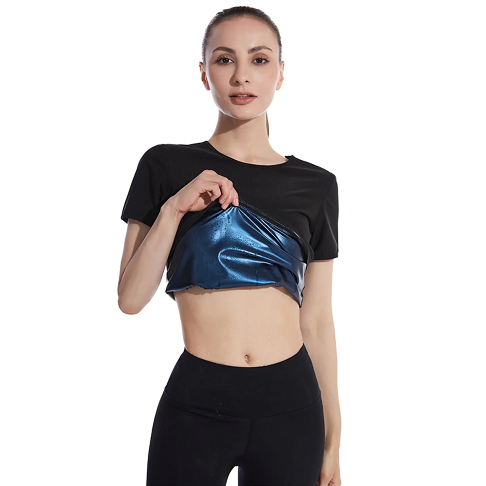 Womens Sauna Sweat Weight Loss Top - Moisture Wicking